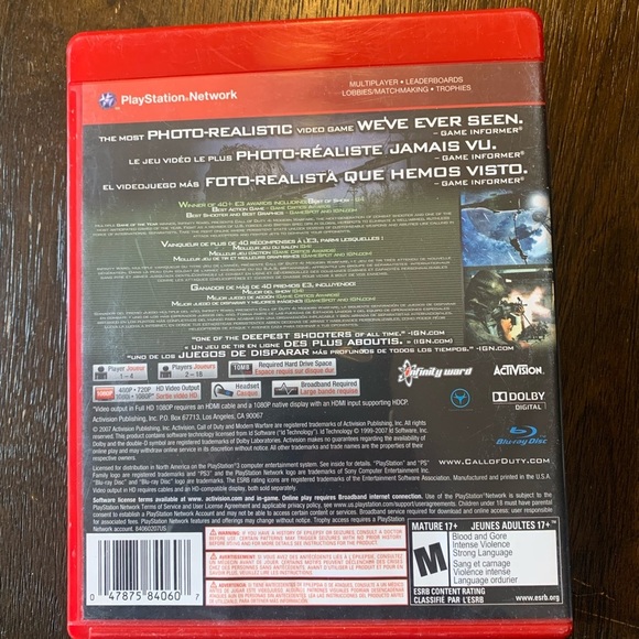 Call of Duty 4 Modern Warfare - PS3 PlayStation 3 - Greatest Hits - Picture 2 of 4